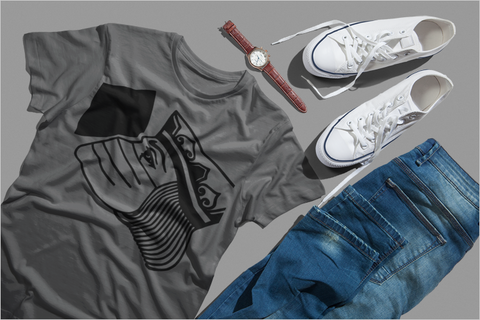 King of Diamonds, Wearing Face Mask, T-Shirt (Anti-COVID-19)