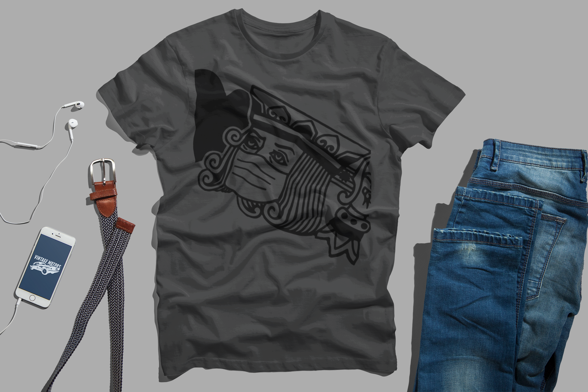 King of Hearts, Wearing Face Mask, T-Shirt (Anti-COVID-19)