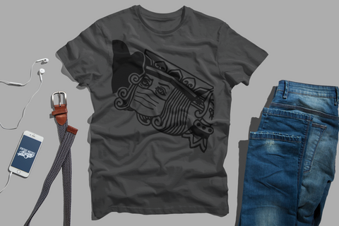 King of Hearts, Wearing Face Mask, T-Shirt (Anti-COVID-19)
