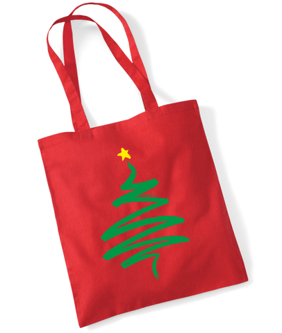 Simple Tree Design, Christmas Tote Bag
