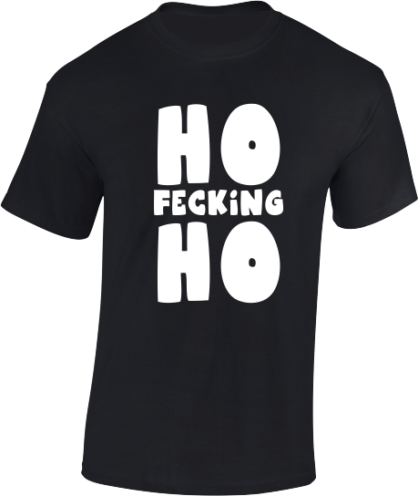 HO Fecking HO Funny Christmas T-Shirt