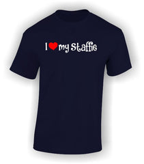 'I Heart my Staffie' Adult T-Shirt