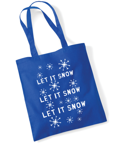 "Let It Snow", Christmas Tote Bag