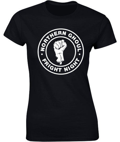 Northern Ghoul (Fist) - Fun Halloween T-Shirt - Ladies Crew Neck - Northern Soul