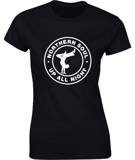 Northern Soul, Soul Dancer T-Shirt - Ladies Crew Neck