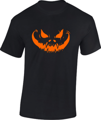 Evil Pumpkin Face Halloween T-Shirt