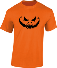 Evil Pumpkin Face Halloween T-Shirt