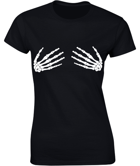 Groping Skeleton Hands - Halloween T-Shirt