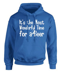 The Most Wonderful Time For a Beer  Christmas Hoodie - Adult