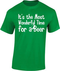 The Most Wonderful Time for a Beer. Christmas T-Shirt - Mens