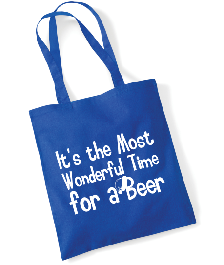 The Most Wonderful Time for a Beer, Christmas Tote Bag