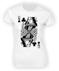Queen of Clubs (Full) T-Shirt
